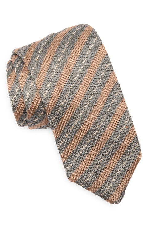Stanley Stripe Knit Tie