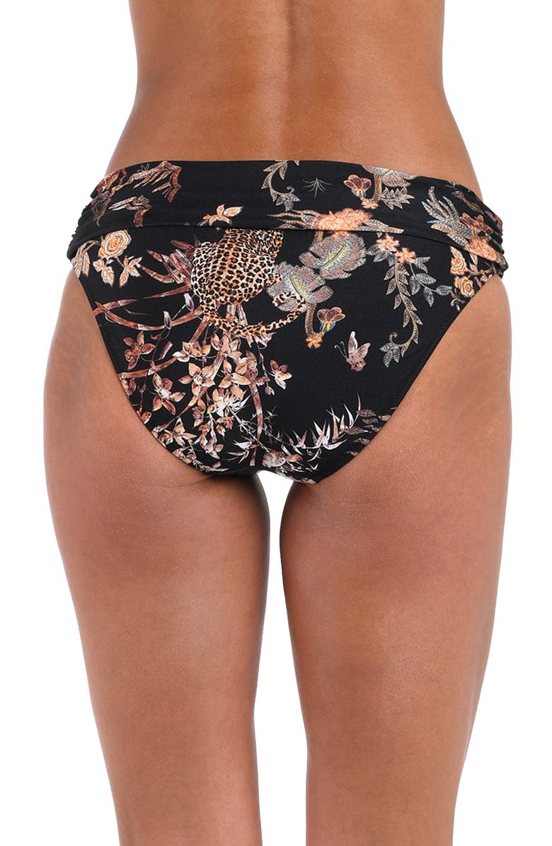 L'AGENCE Miya Jungle Classic Bikini Bottoms, Alternate, color, Black