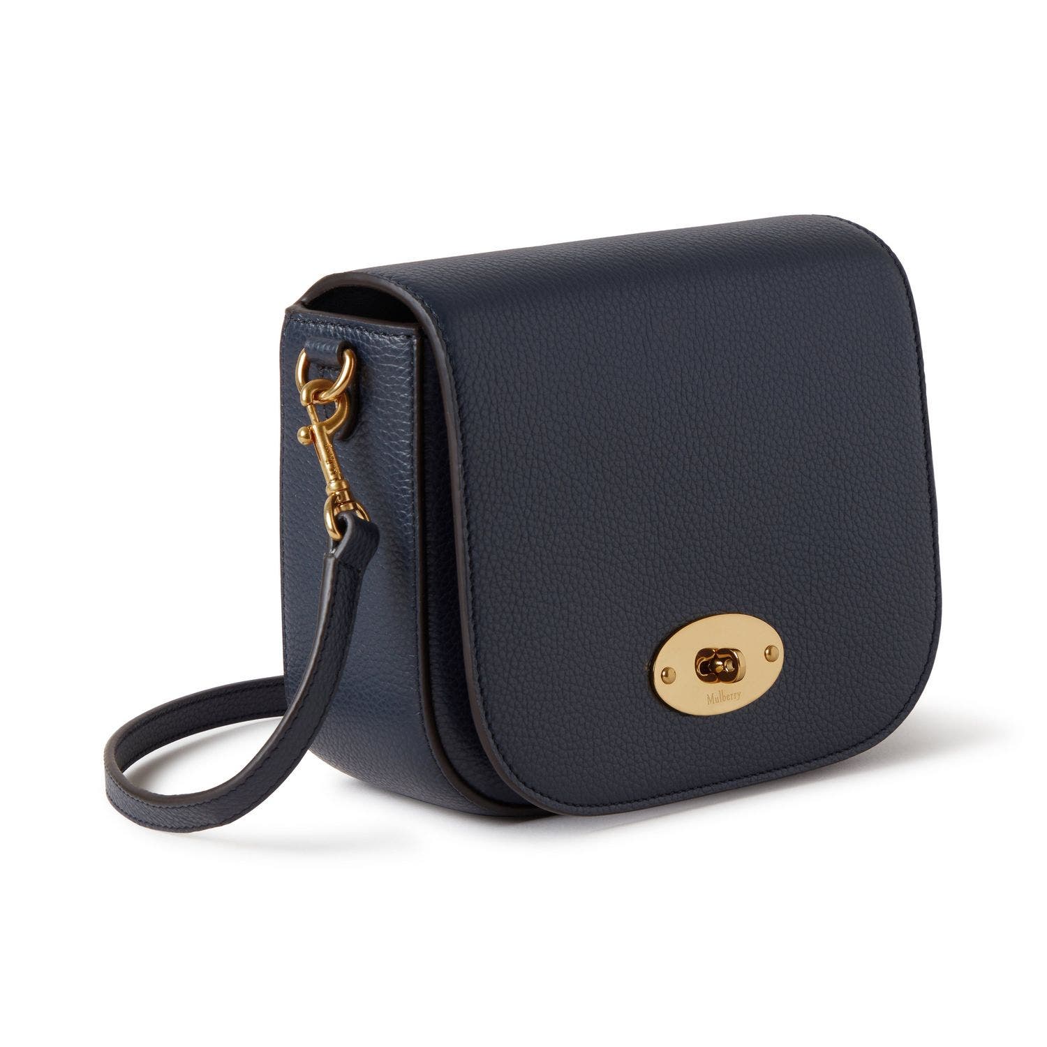 Mulberry Small Darley Leather Satchel, Alternate, color, Night Sky