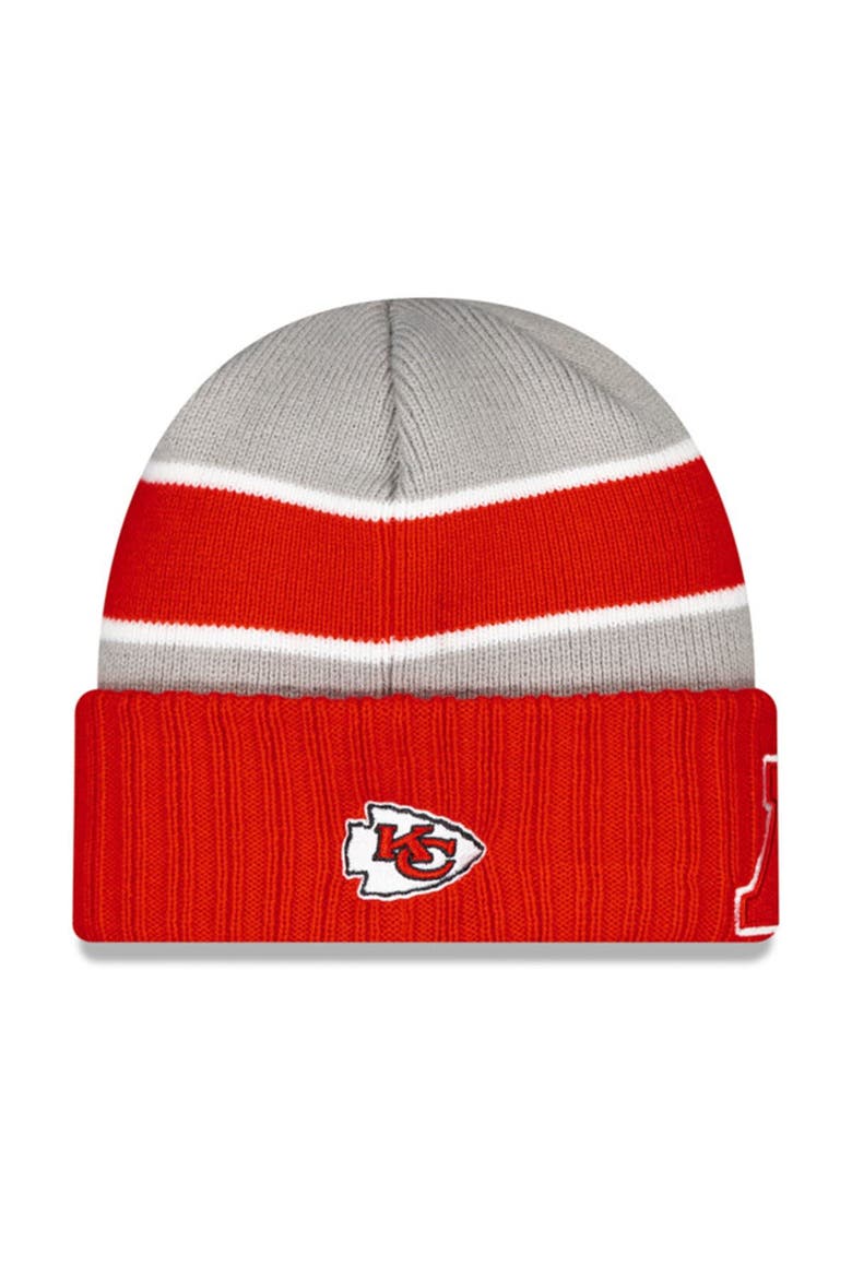 Men's New Era Gray Kansas City Chiefs 2024 NFL Pro Bowl Cuffed Knit Hat, Main, color, Gray