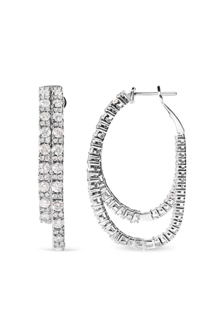 14K Yellow Gold 1/2ct. TDW Round Diamond Earring, Main, color, White