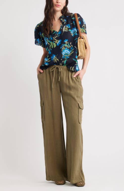 Caslonr Caslon(r) Ruffle Top In Blue