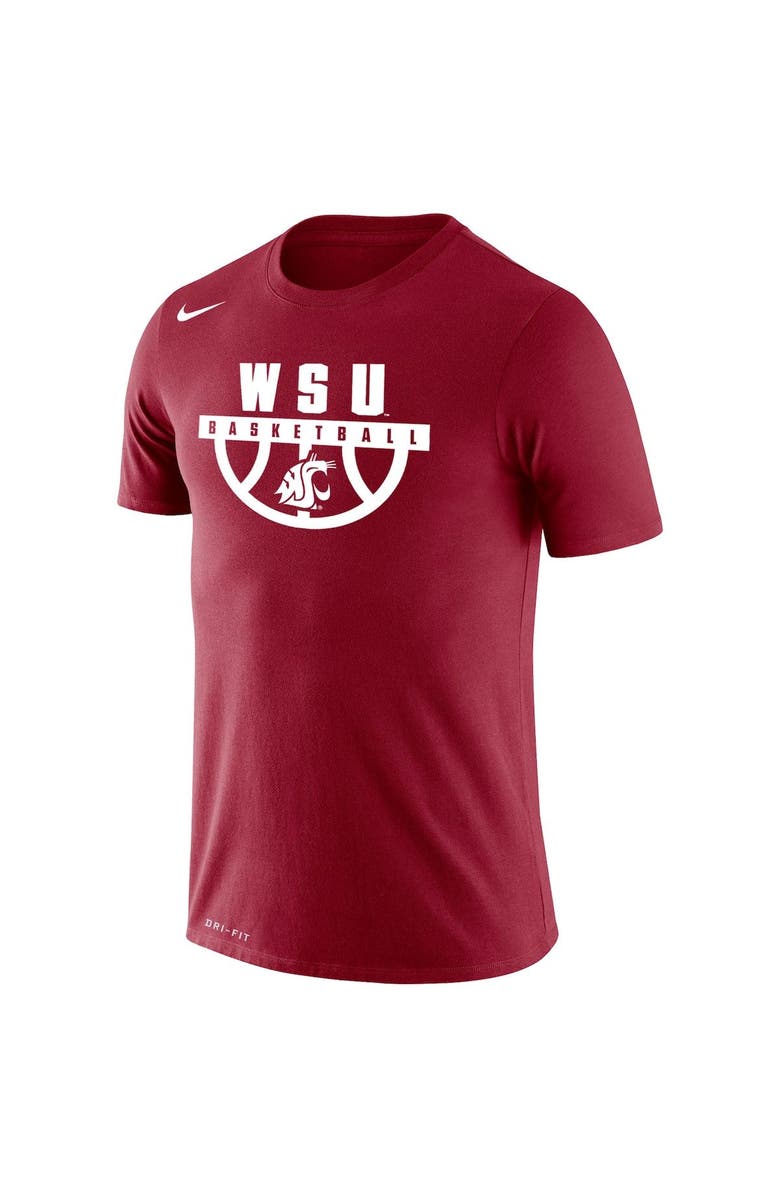 Nike Men's Nike Crimson Washington State Cougars Basketball Drop Legend Performance T-Shirt, Alternate, color, 