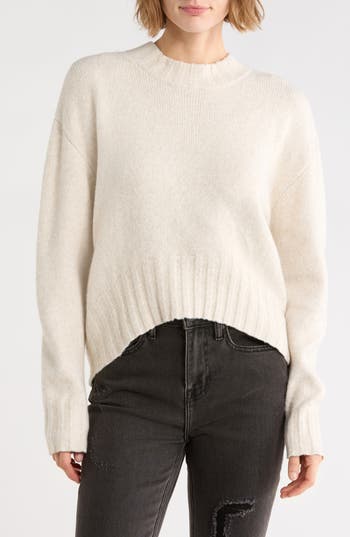 Vigoss Homespun Lightweight High-low Sweater In Oatmeal