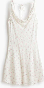 H&M Cowl-neck Satin Dress