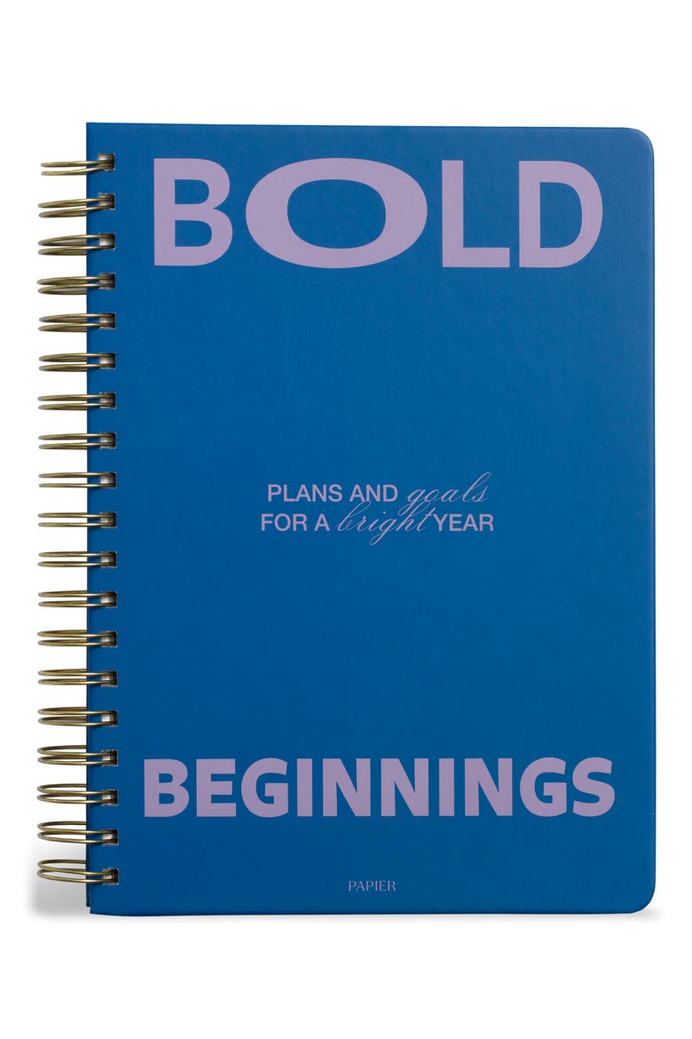 Bold 16-Week Undated Daily Planner, Main, color, DARK BLUE