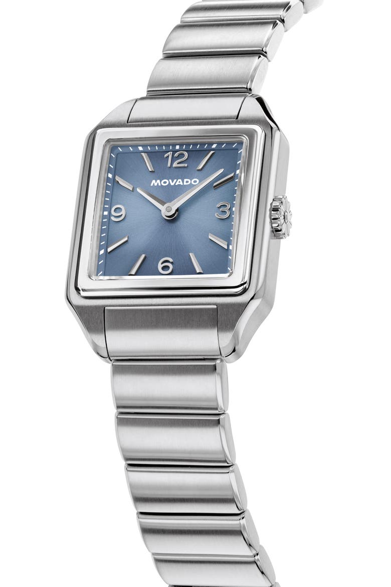 The 1917 Bracelet Watch, 25mm x 34mm, Alternate, color, BLUE
