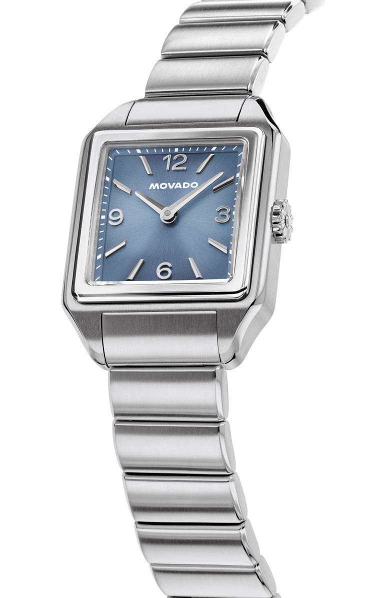 Movado The 1917 Bracelet Watch, 25mm x 34mm, Alternate, color, Blue