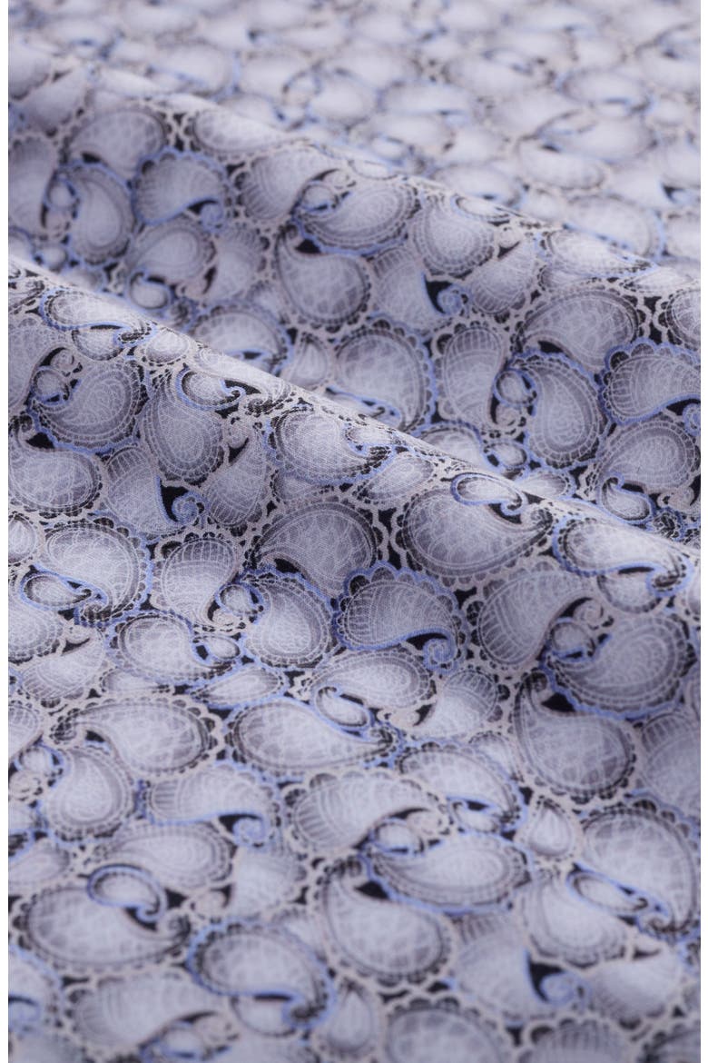 Devon OoohCotton® Paisley Button-Up Shirt, Alternate, color, PLATINUM