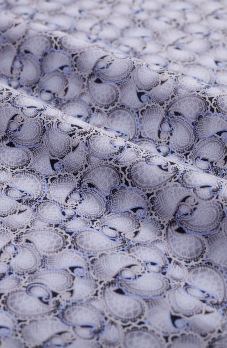 Bugatchi Devon OoohCotton<sup>®</sup> Paisley Button-Up Shirt, Alternate, color, Platinum