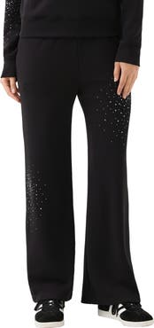 Karen Kane Embellished Wide Leg Sweatpants