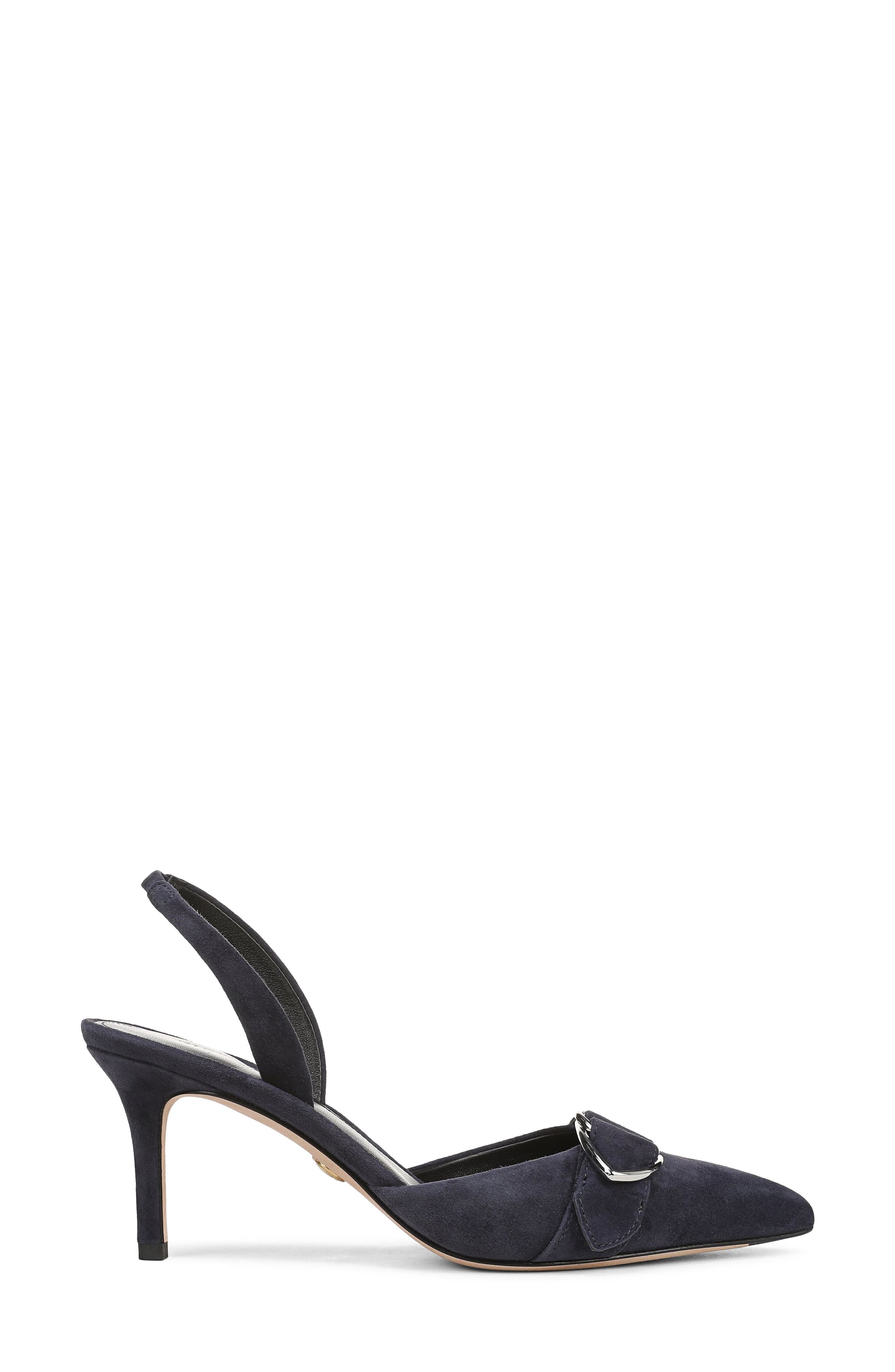 Loralyn Slingback Pointed Toe Pump, Alternate, color, NAVY