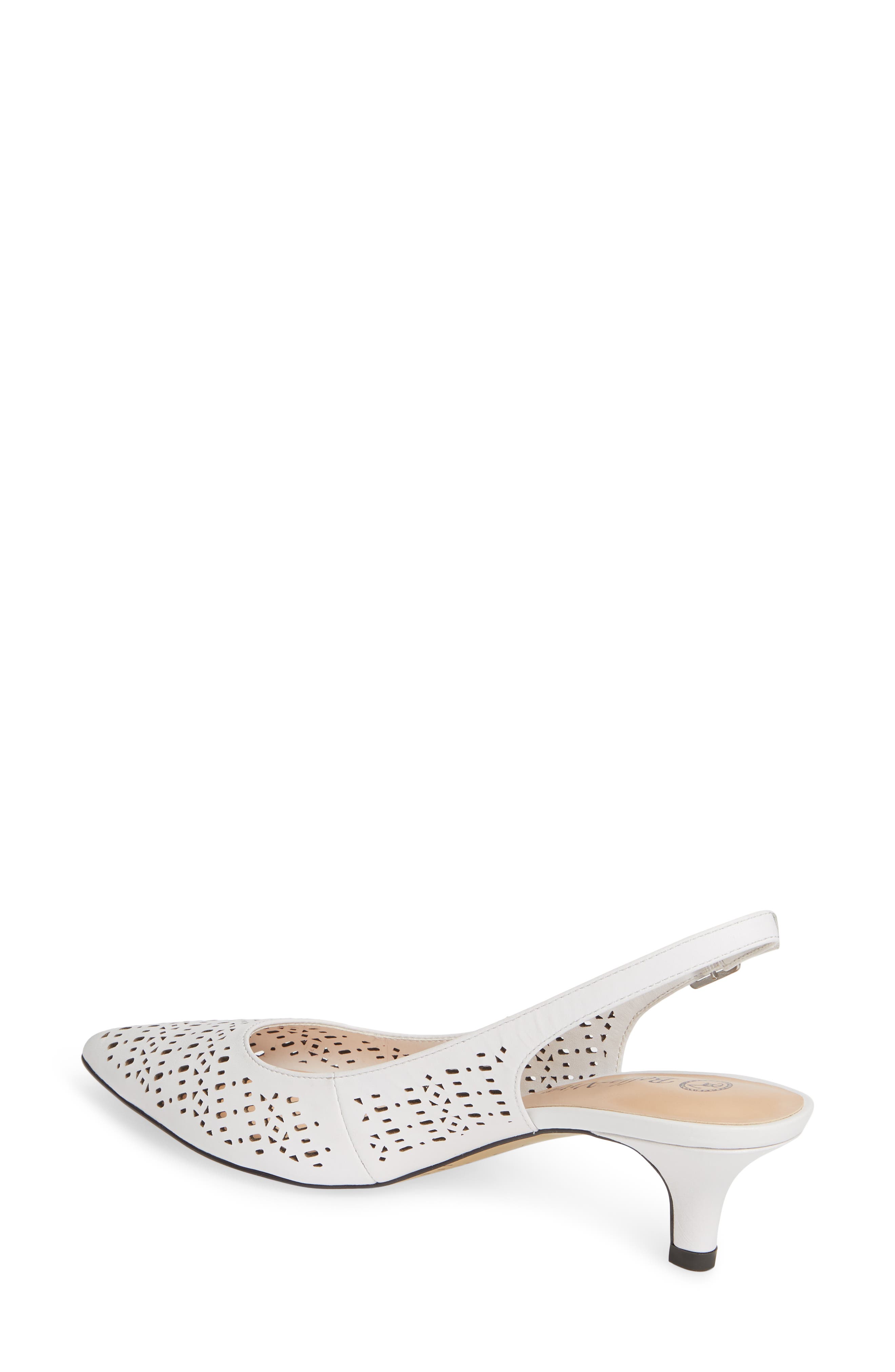 Sybil Pump, Alternate, color, WHITE LEATHER