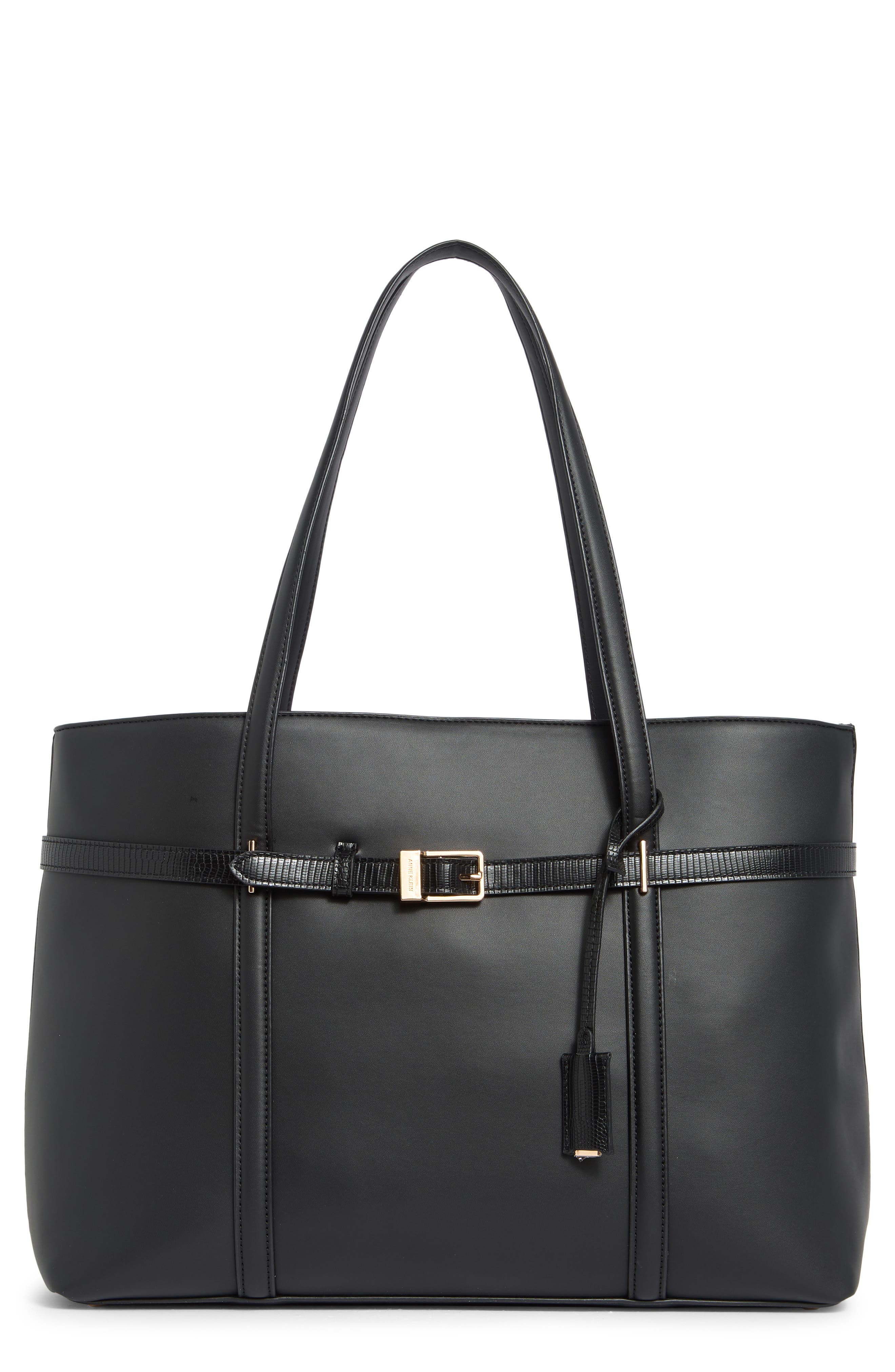 Buckle Faux Leather Tote