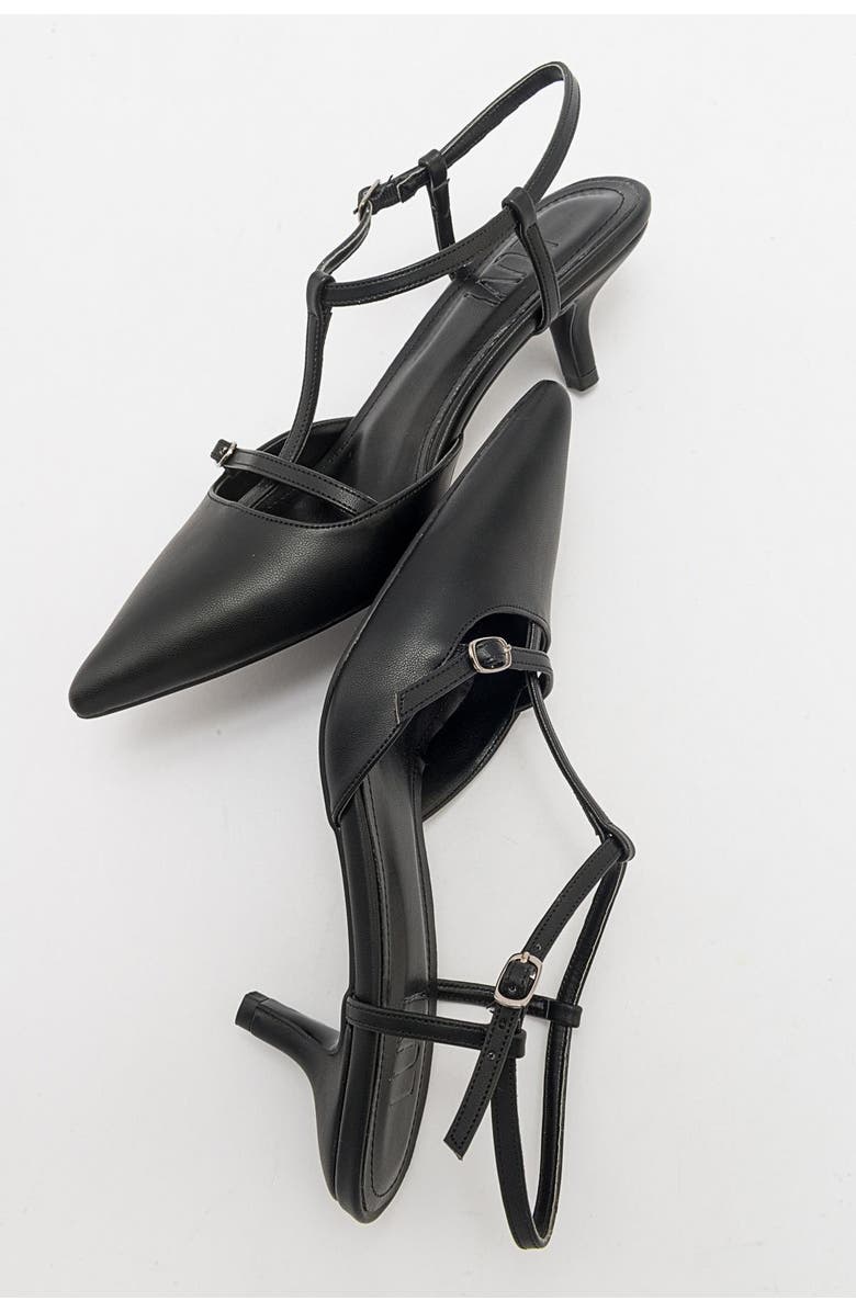 Prologue Shoes Frans Pointed Toe Pump, Alternate, color, Black