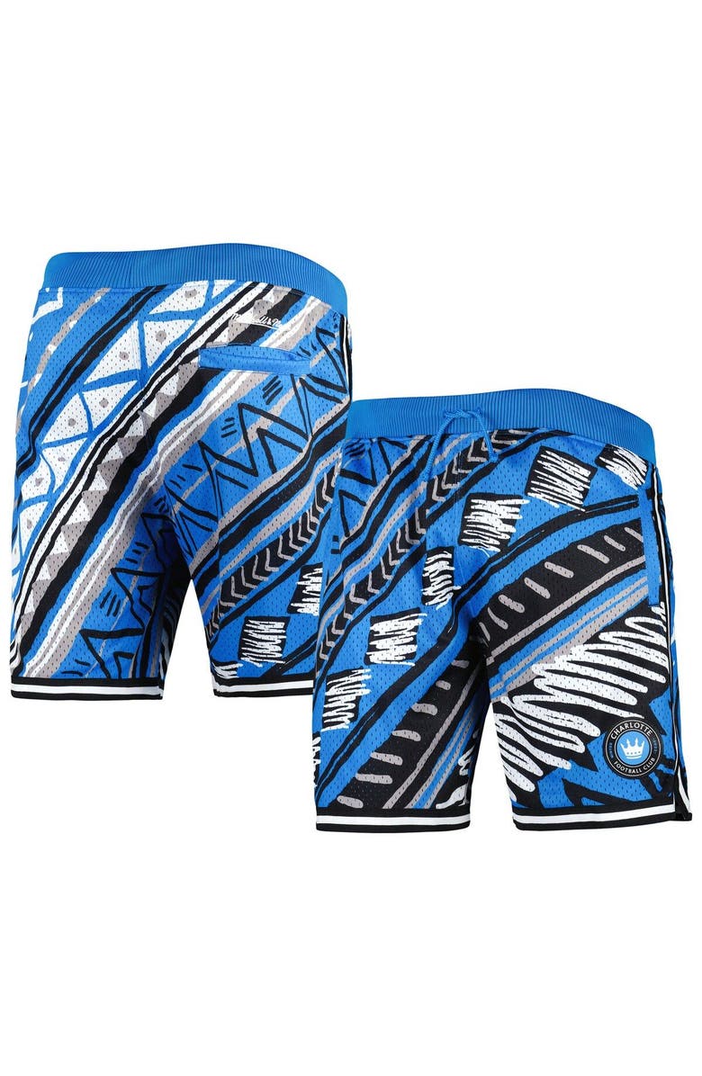 Mitchell & Ness Men's Mitchell & Ness Blue Charlotte FC Tribal Fashion Shorts, Main, color, Blue