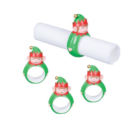 Elf Napkin Rings, Set of 4