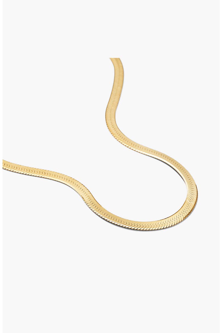 Bold Herringbone Chain Necklace, Alternate, color, 18k Gold Vermeil