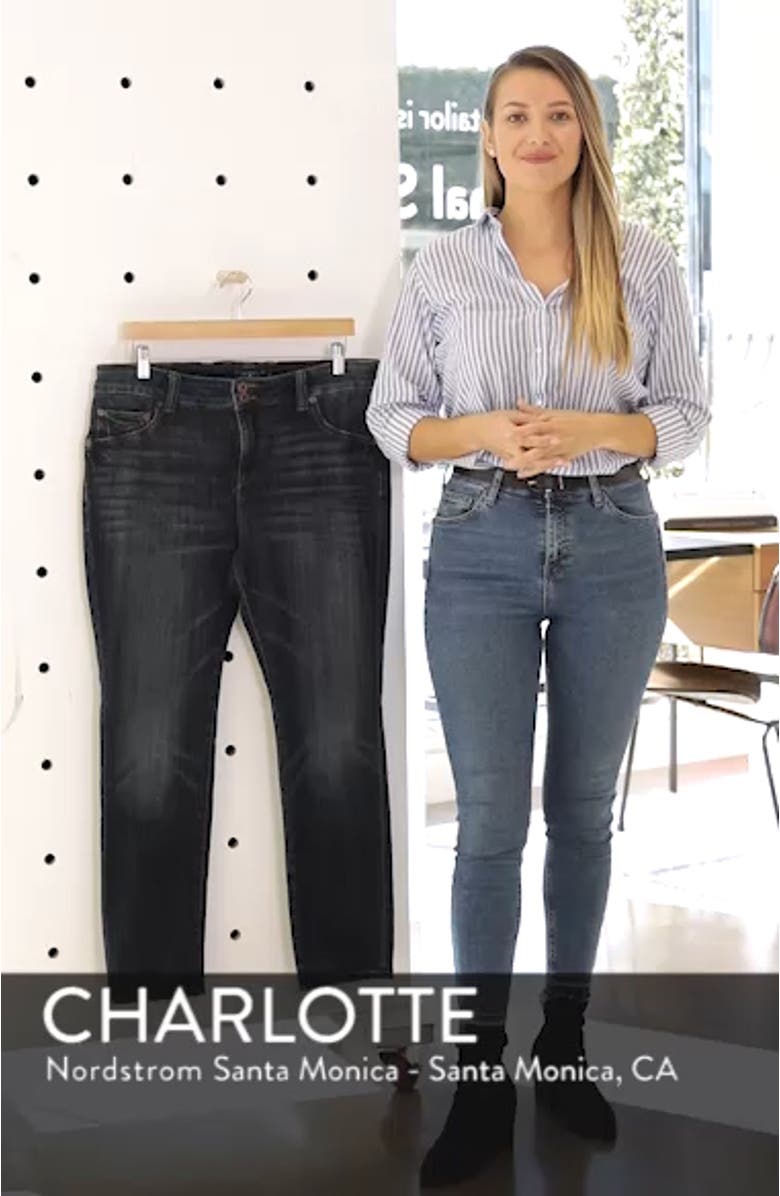 Emma High Rise Stretch Straight Leg Jeans, sales video thumbnail