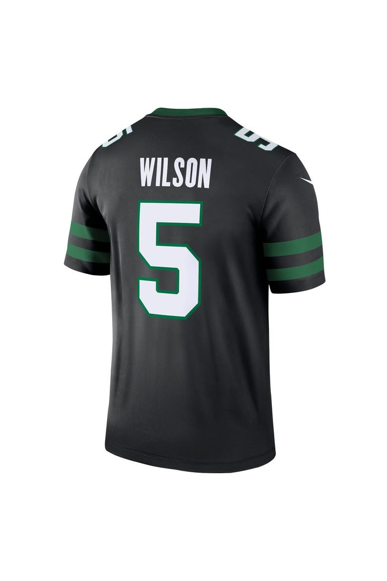 Men's Nike Garrett Wilson Black New York Jets Alternate Legend Player Performance Top, Alternate, color, Black