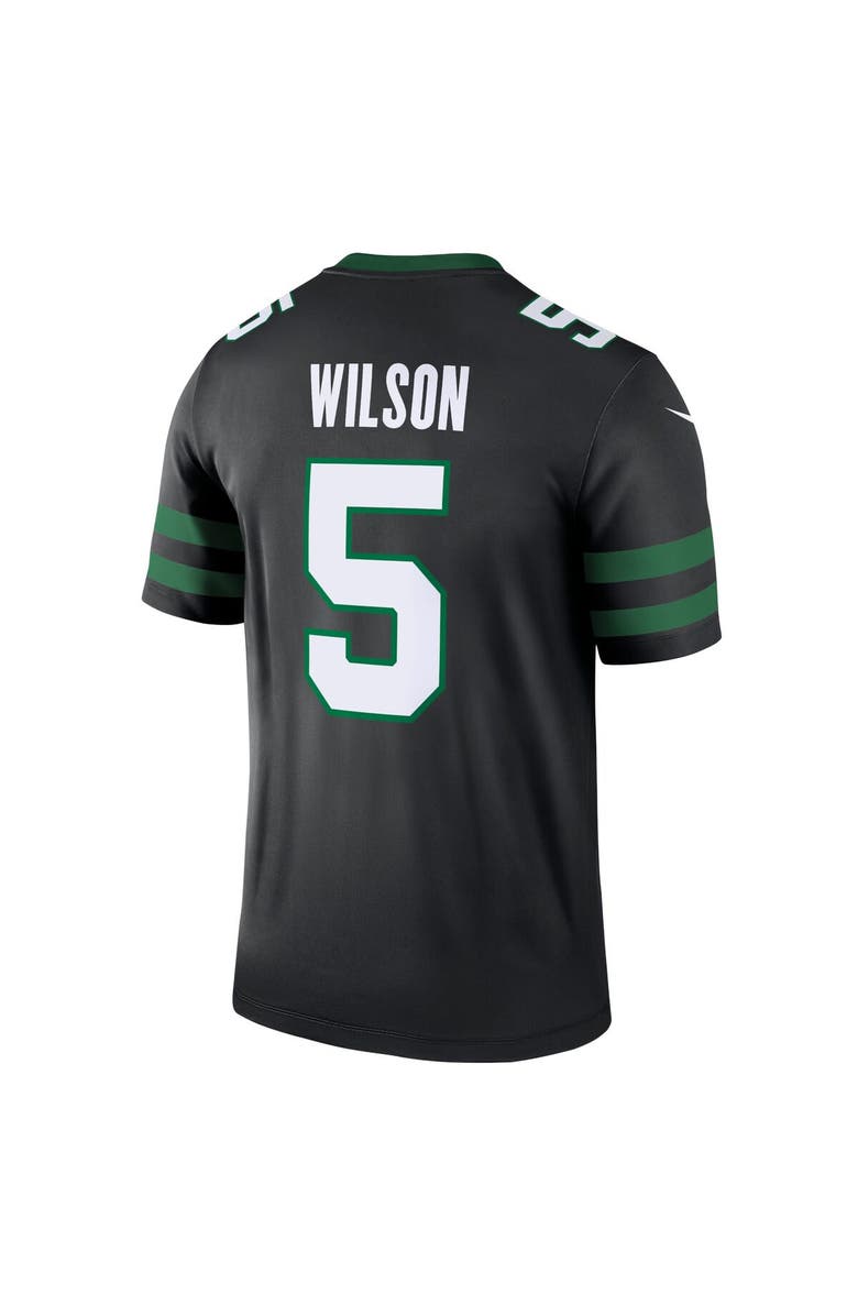 Nike Men's Nike Garrett Wilson Black New York Jets Alternate Legend Player Performance Top, Alternate, color, Black
