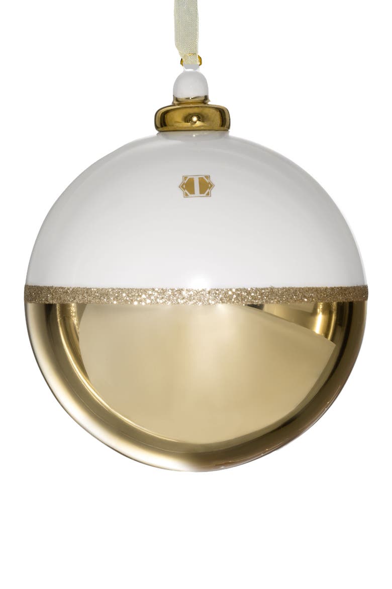 Celestia Set of Christmas balls, Alternate, color, White