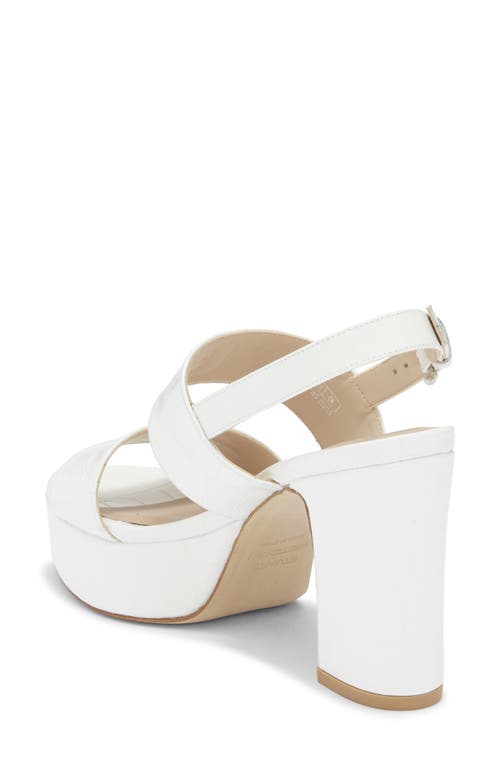 Stuart Weitzman Ono Platform Sandal In White