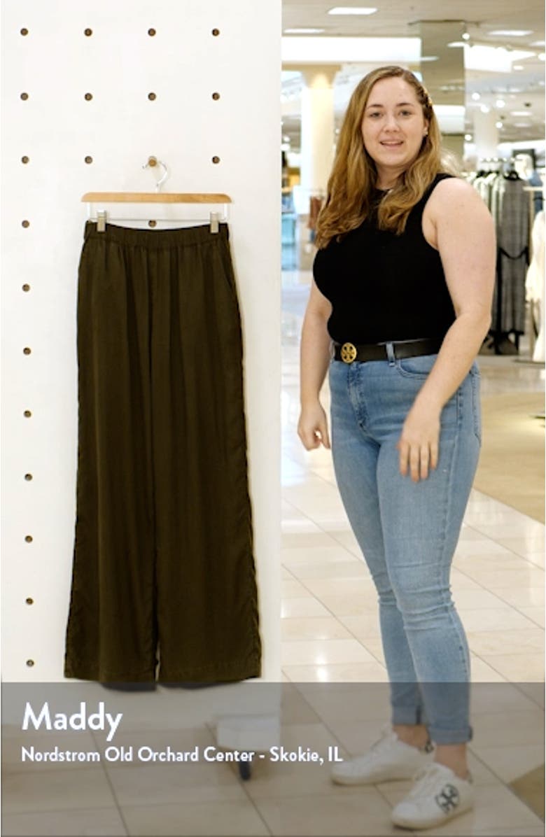 Elastic Waist Wide Leg Pants, sales video thumbnail