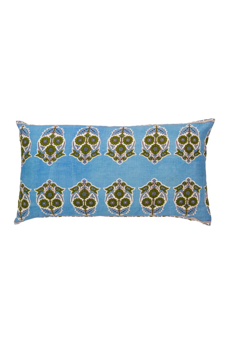 Parakeets Blue/Green Lumbar Pillow Cover, Main, color, Blue/Green