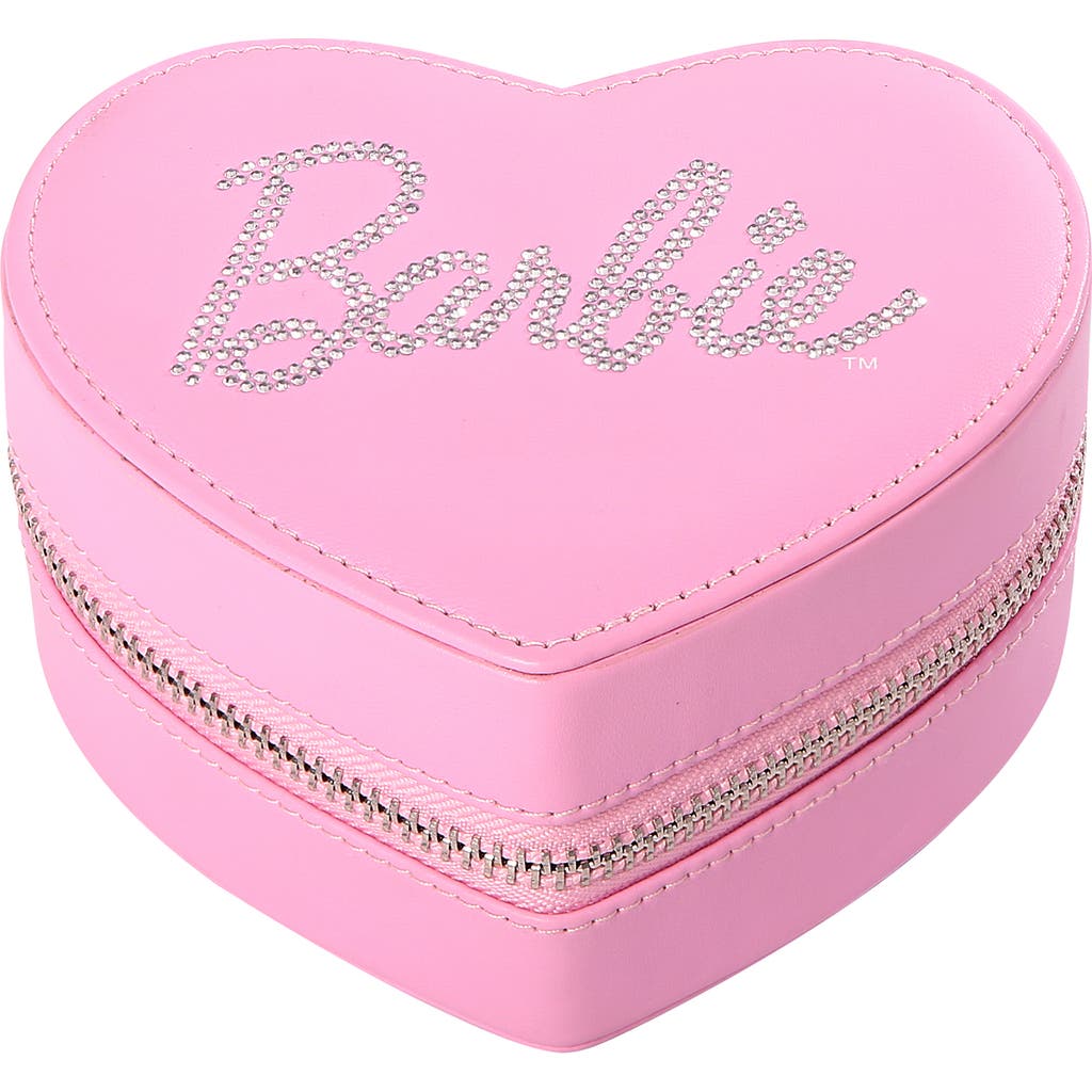 Barbie Heart-Shaped Jewelry Case for Travel in Pink  product