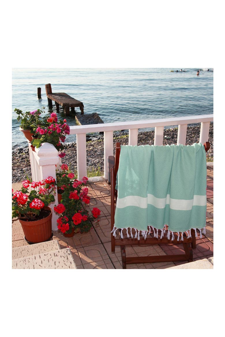'Diamond' Turkish Pestemal Towel, Alternate, color, ROYAL BLUE