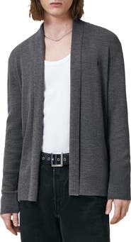 AllSaints Mode Merino Wool Shawl Collar Cardigan