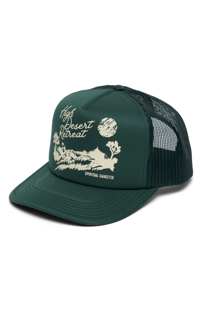 Spiritual Gangster Retreat Trucker Hat, Main, color, 