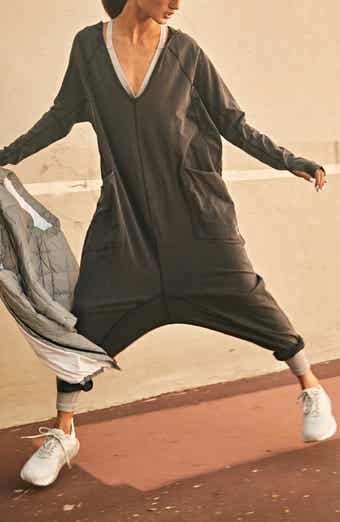 FP Movement by Free People Free People FP Movement Hot Shot Long Sleeve Stretch Cotton Jumpsuit