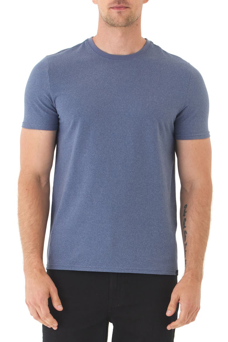 Soloman Luxe Jersey T-Shirt, Main, color, HEATHER DEEP SEA