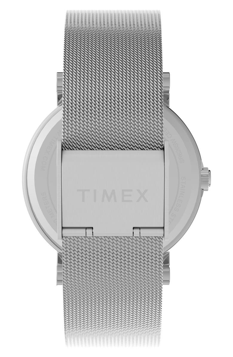 Timex<sup>®</sup> OG 38mm Stainless Steel Bracelet Watch, Alternate, color, Blue/ Silver-Tone