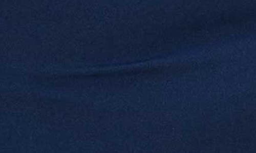 L I V D Bianca Open Back Side Slit Long Sleeve Stretch Dress In Navy