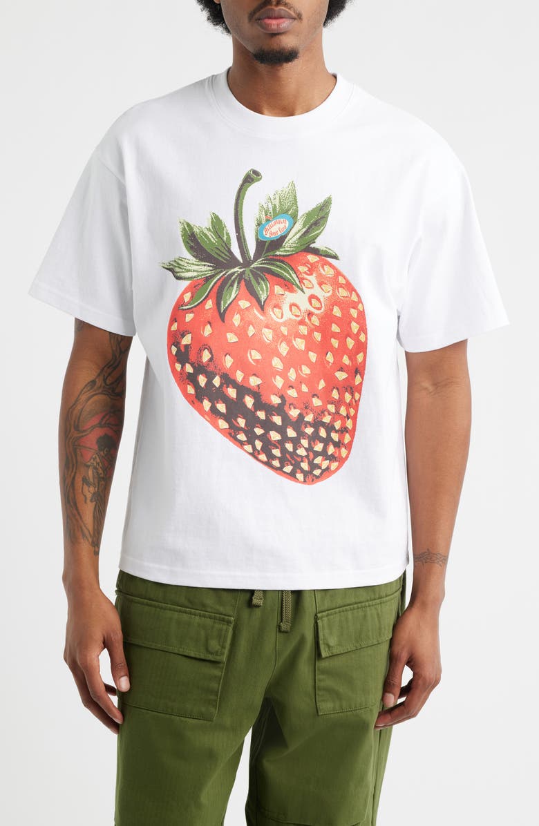 Billionaire Boys Club Boxy Diamond Berry Graphic T-Shirt, Main, color, White