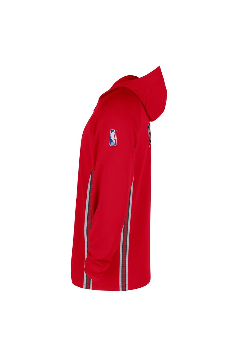 Men's Nike  Red Chicago Bulls Authentic On Court Zone Quarter-Zip Dri-FIT Hoodie Jacket, Alternate, color, Red