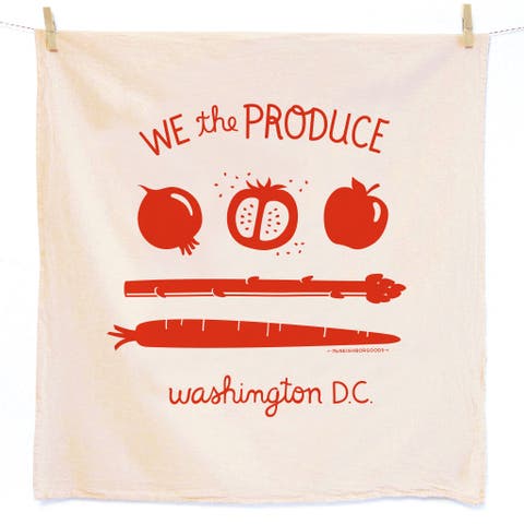 DC Flag Dish Towel + Sponge Cloth Gift Set