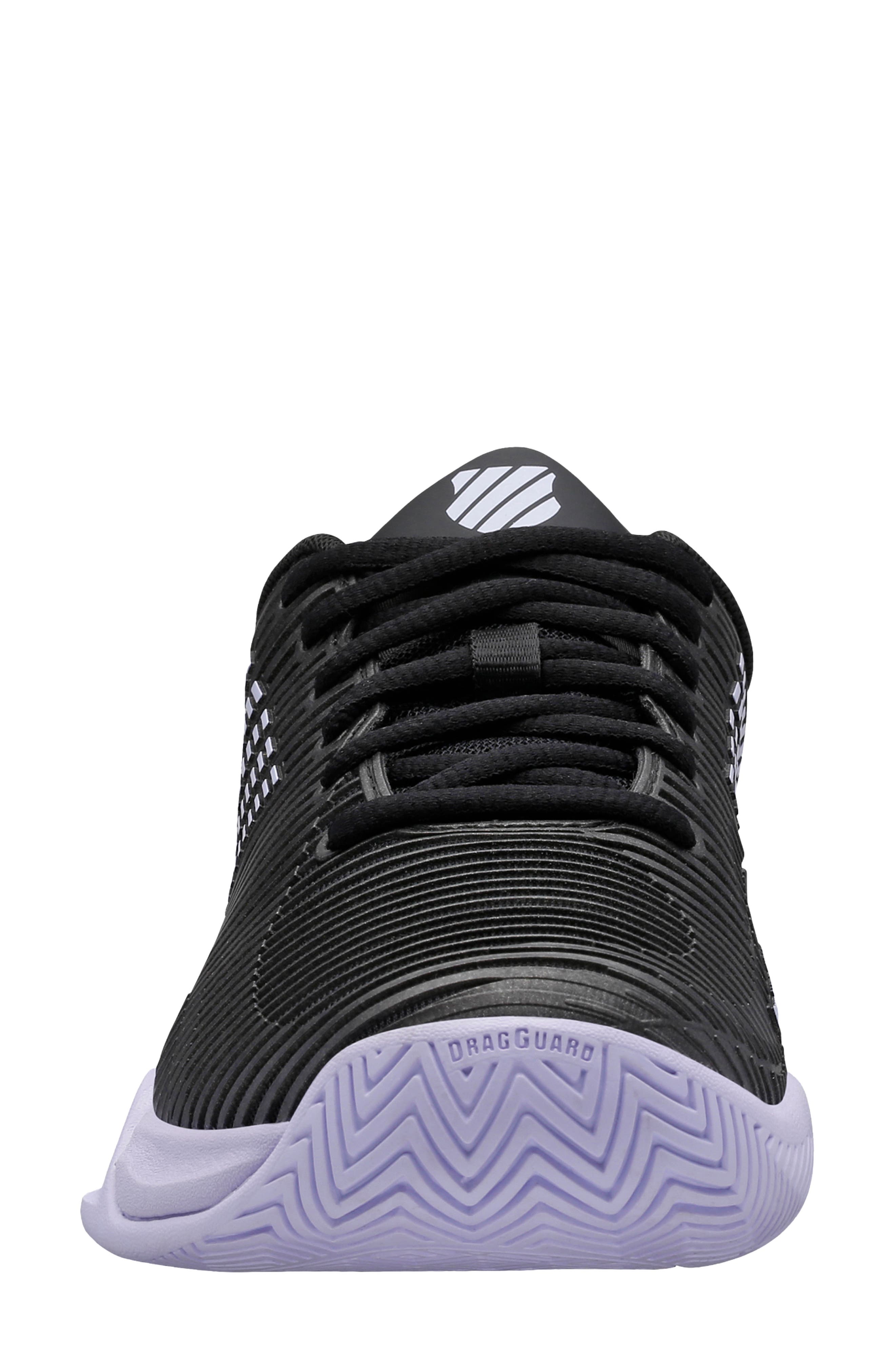 Hypercourt Supreme Tennis Shoe, Alternate, color, BLACK/ PURPLE HEATHER