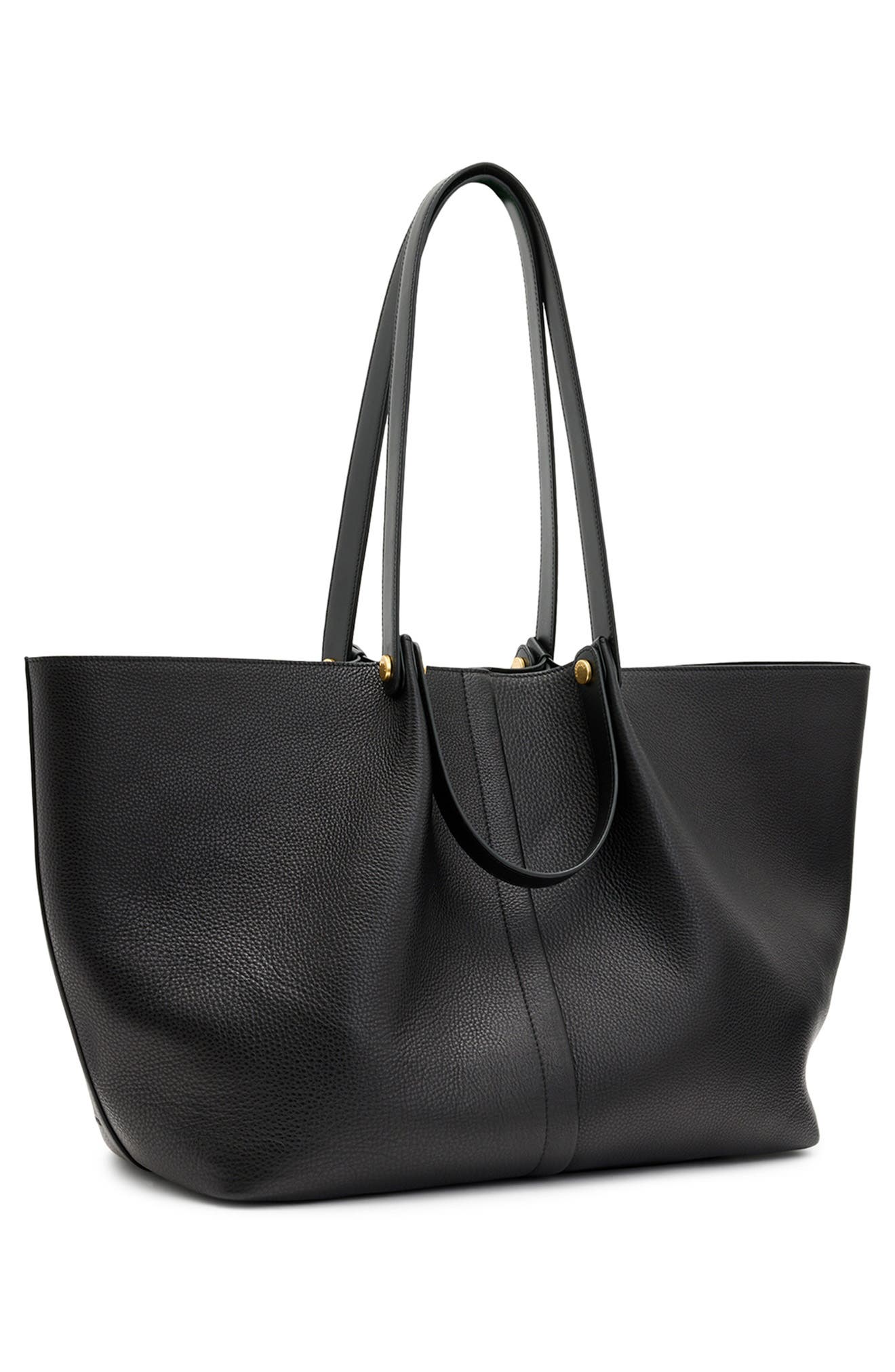 AllSaints Allington Leather Tote, Alternate, color, 