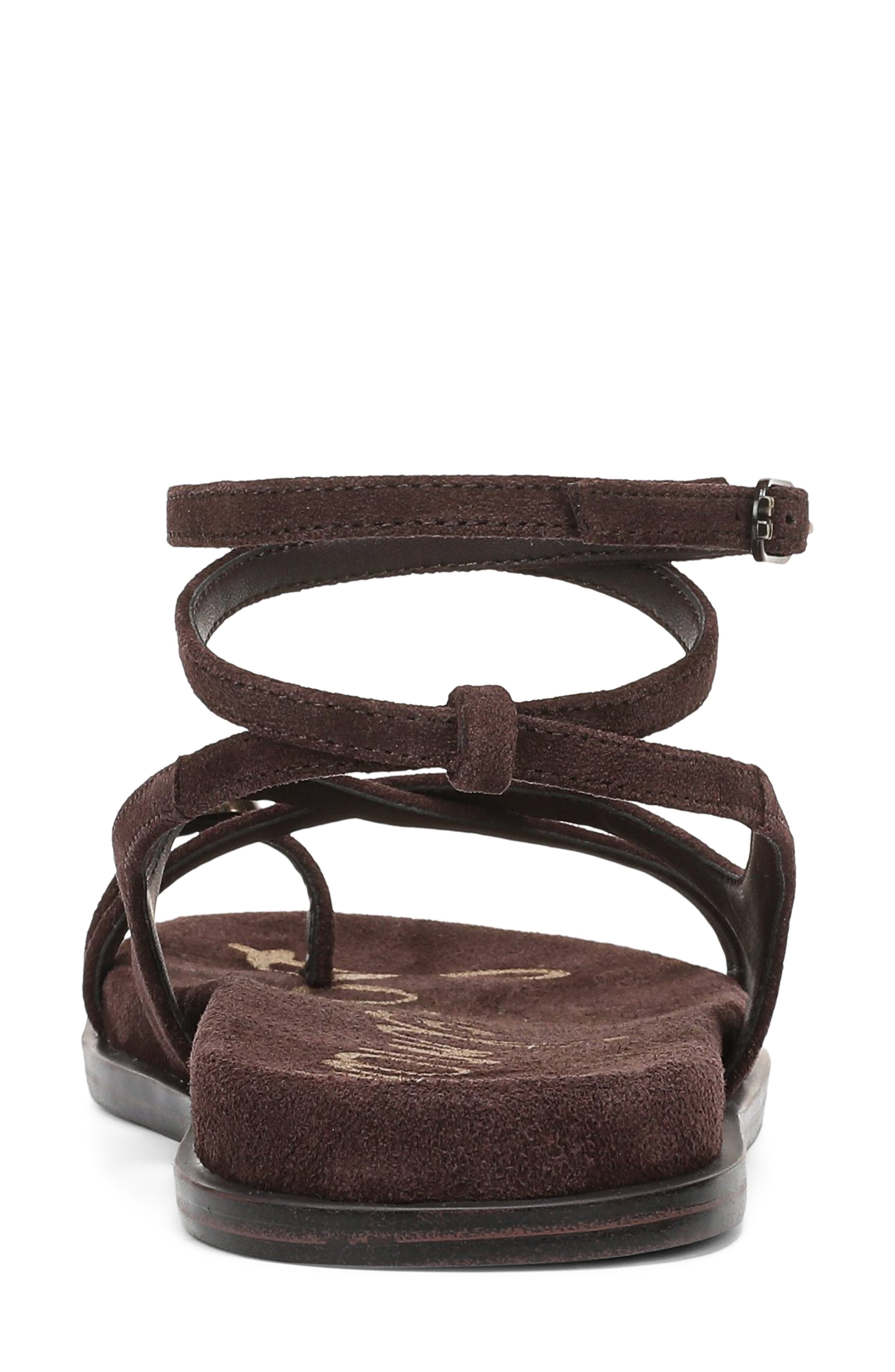 Sam Edelman Lottie Ankle Strap Sandal, Alternate, color, Cafe Noir