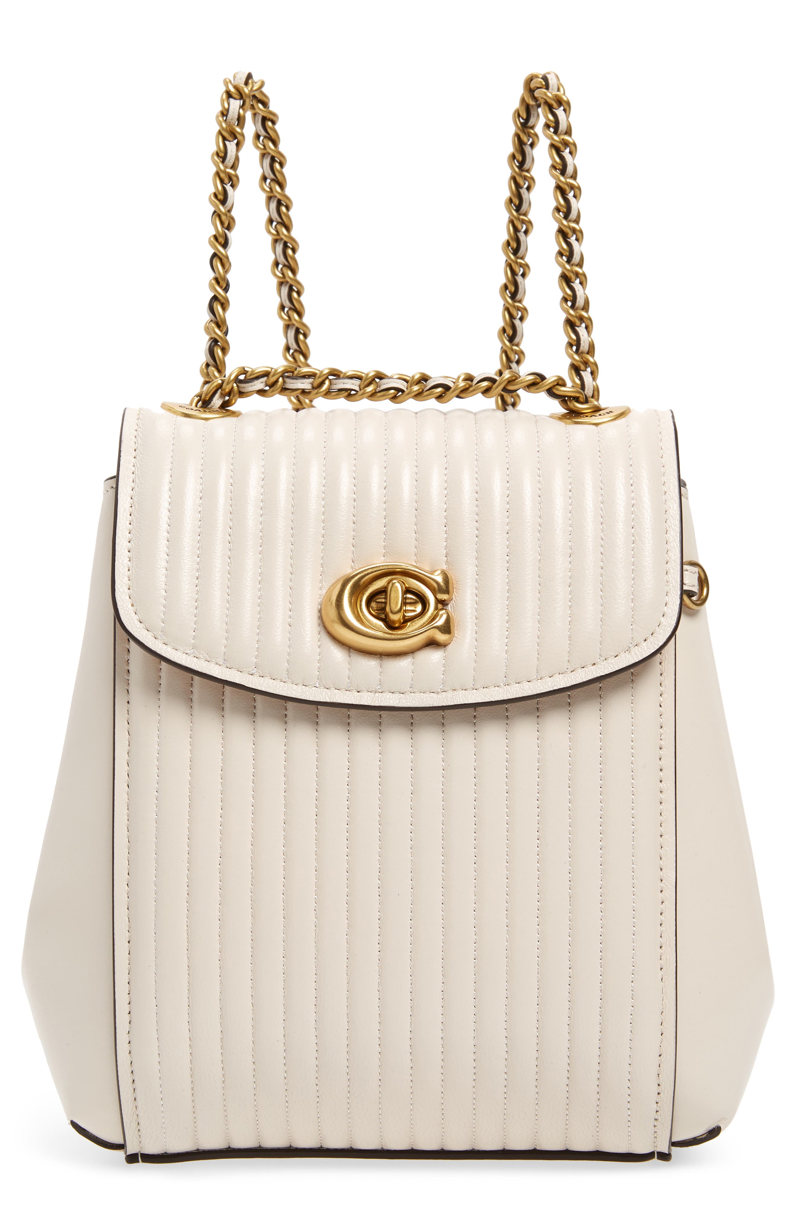 COACH Parker 16 Quilted Leather Backpack, Main, color, 