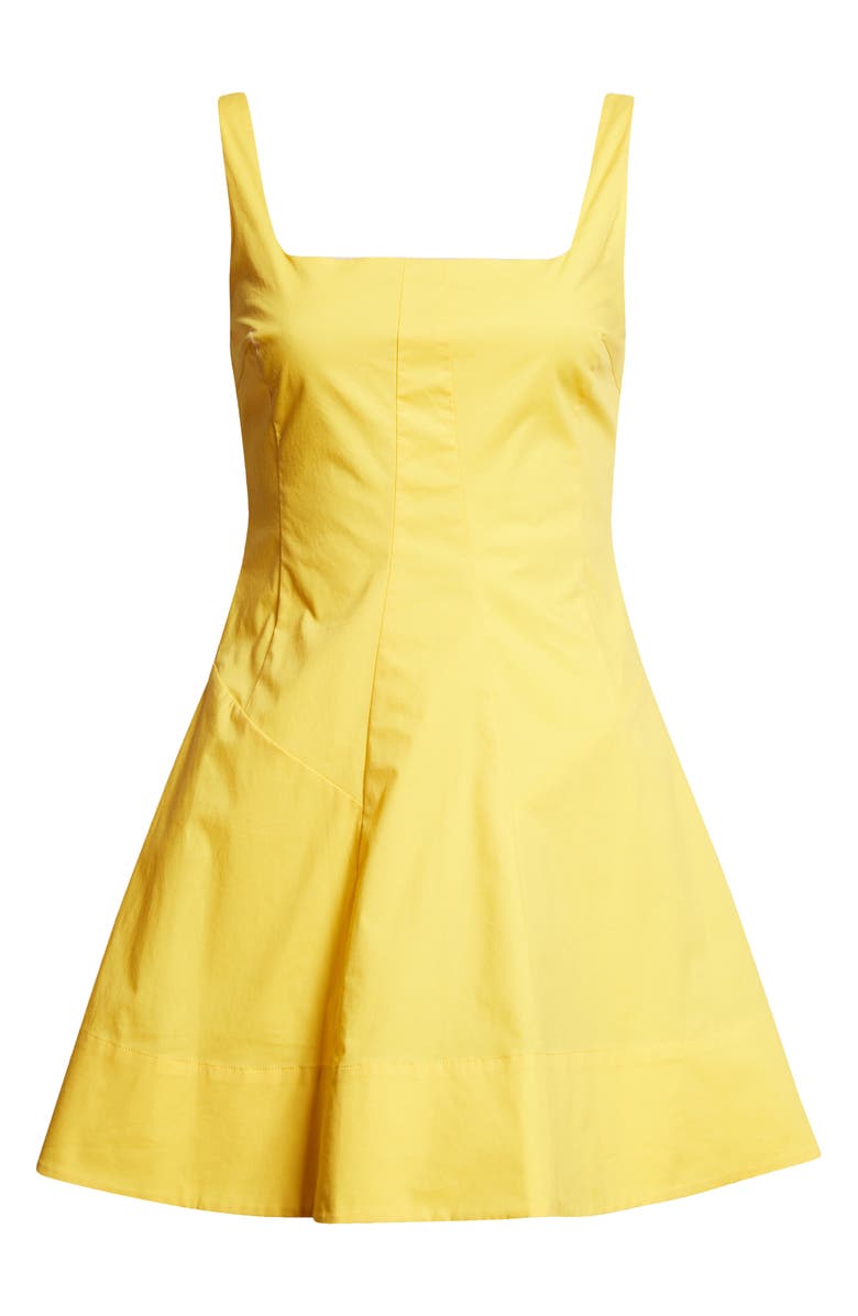 STAUD Willow Sleeveless Minidress, Alternate, color, Sunshine