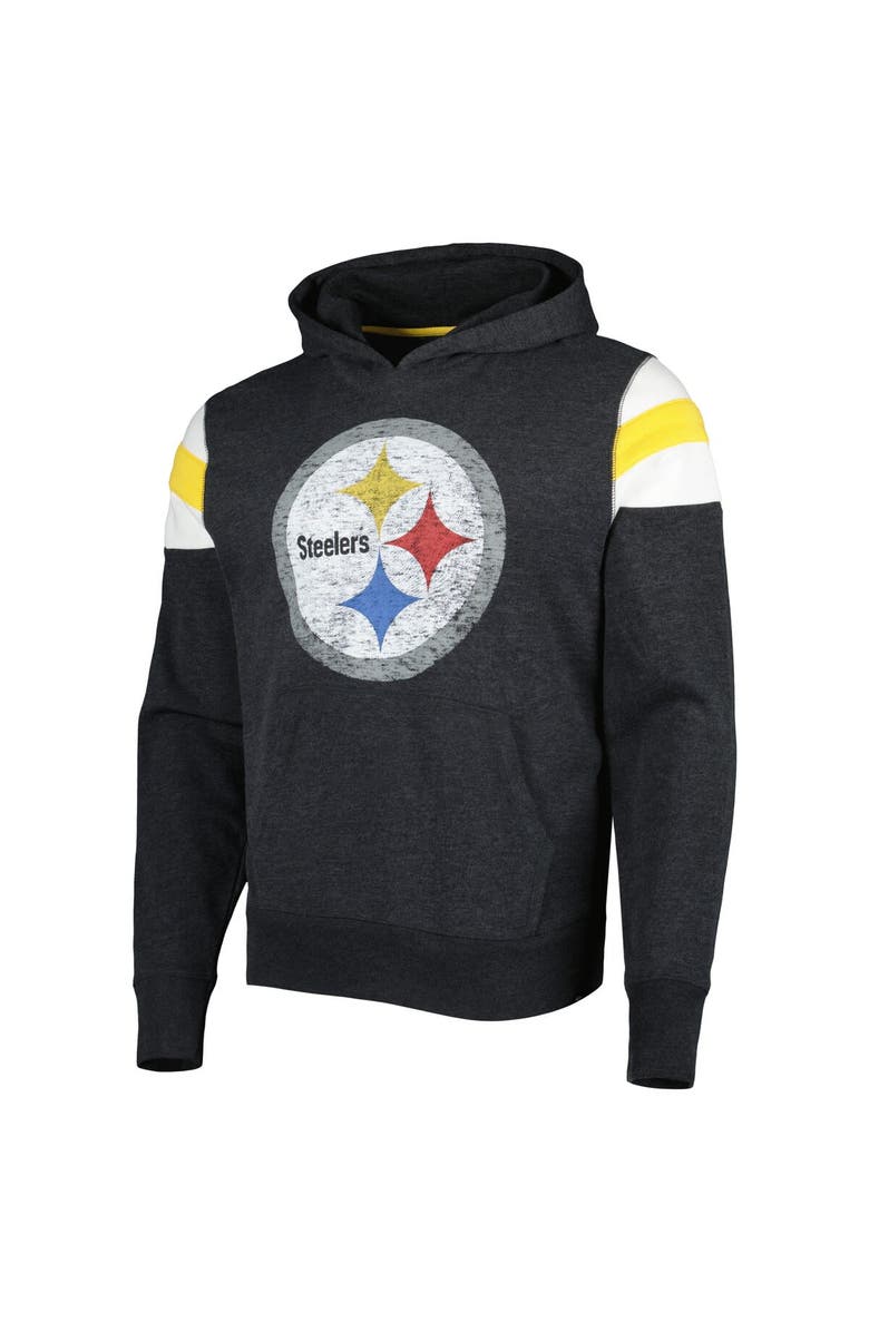 '47 Men's '47 Heathered Heather Black Pittsburgh Steelers Premier Nico Pullover Hoodie, Alternate, color, 