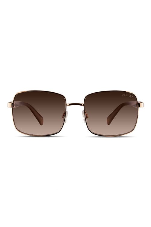 Velvet Eyewear Ruby Sunglasses In Rose Gold 2