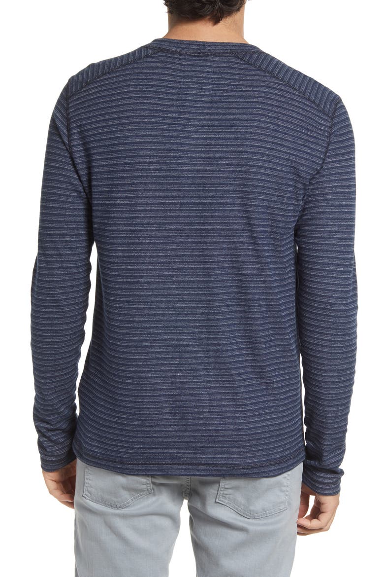 Yarn Dye Rib Long Sleeve Henley, Alternate, color, NAVY