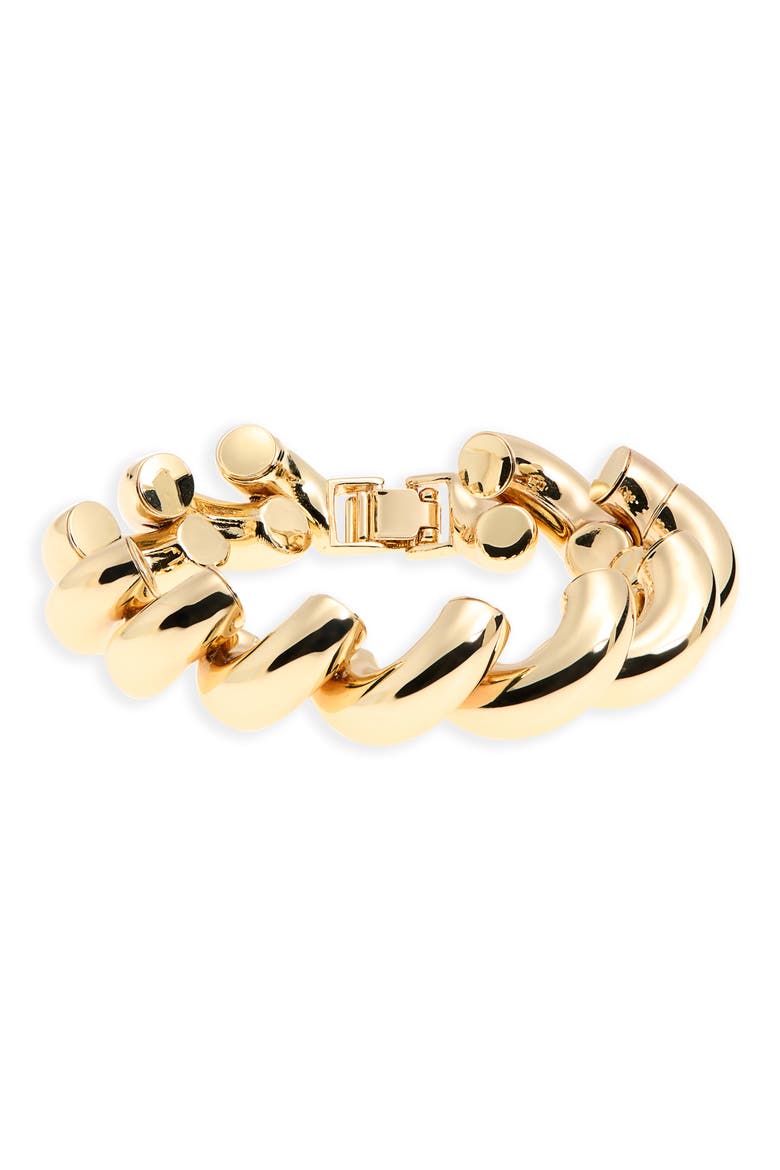 The Comma Bracelet, Main, color, GOLD