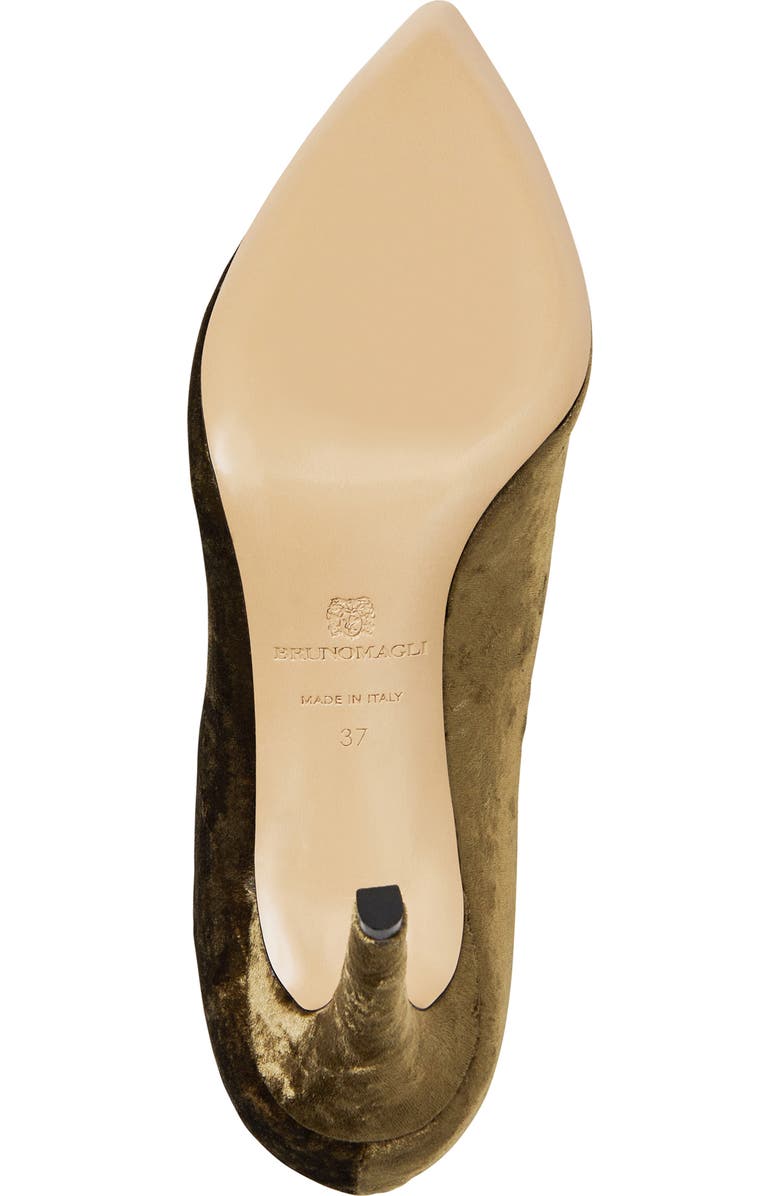 Bruno Magli Telma Pump, Alternate, color, Olive Crushed Velvet